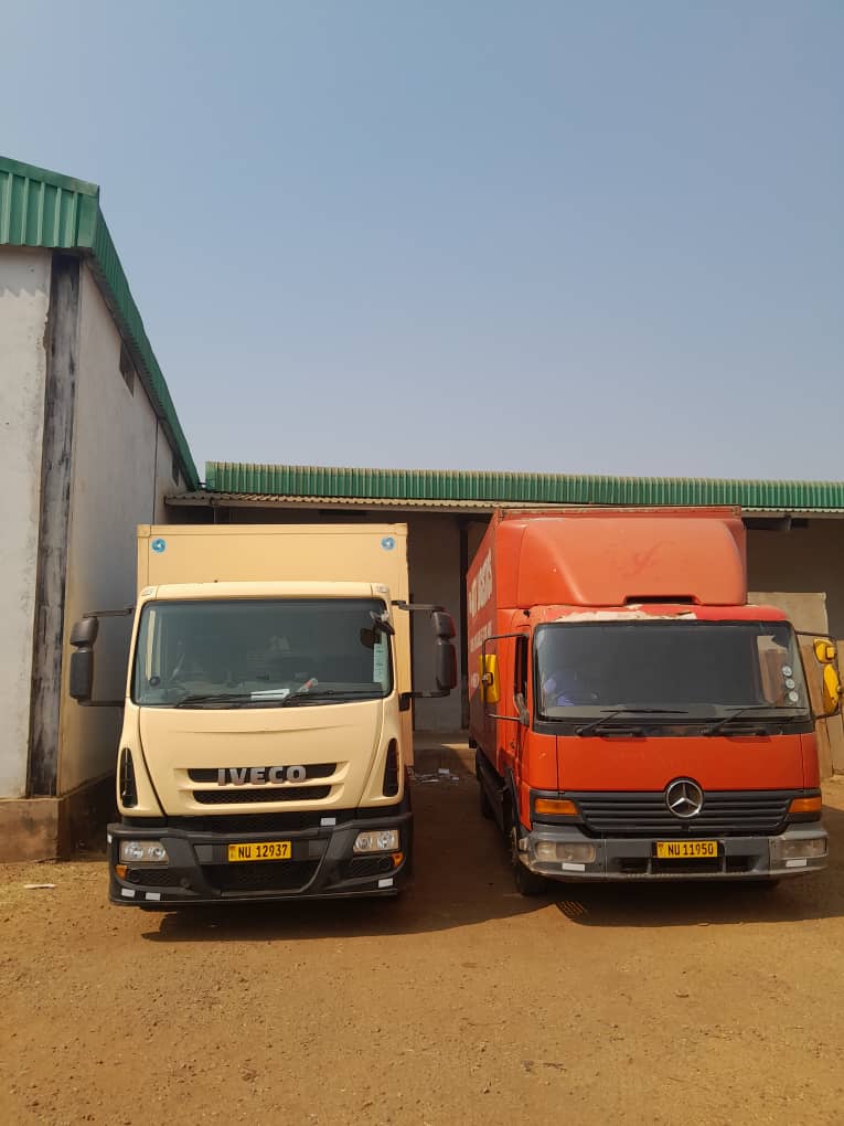 Two Ritt Logistics box trucks